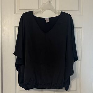 Chico's Black V-Neck Blouse